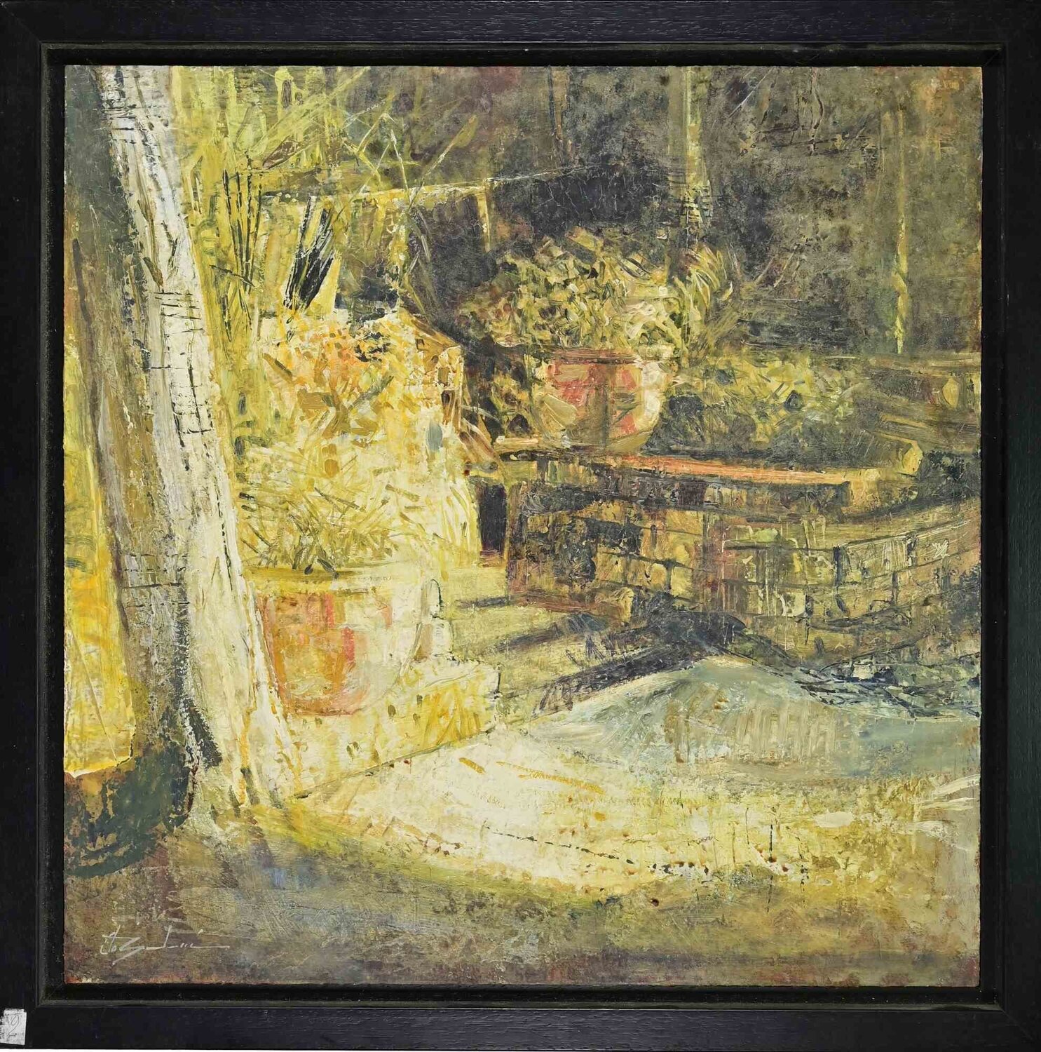 Corner of the Garden Cristiano Guitarrini Originalgemälde zu verkaufen