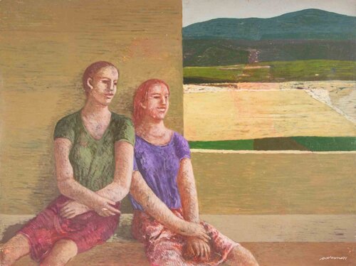 At the Back of the Stage di Alessio Paternesi, Pittura in vendita su Singulart