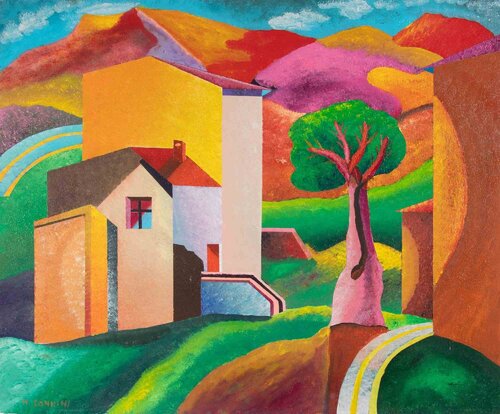 Cottages von Massimo Sonnino, Malerei kaufen auf Singulart