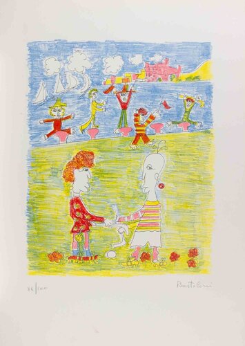 At the Beach by Lillo Bartoloni, Print for Sale on Singulart