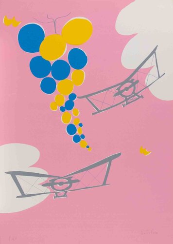 Airplanes by Lillo Bartoloni, Print for Sale on Singulart