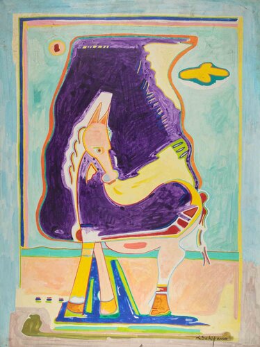 Horse von Luciano Schifano, Malerei kaufen auf Singulart