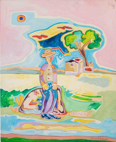 Country Figure von Luciano Schifano, Malerei kaufen auf Singulart