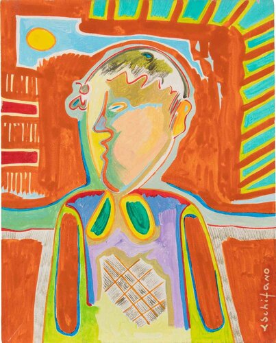 Portrait of a Child de Luciano Schifano, Pintura a la venta en Singulart