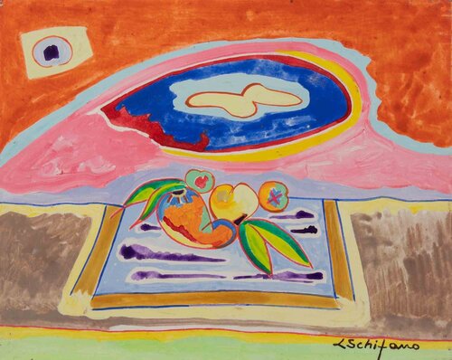 Still Life with Pear von Luciano Schifano, Malerei kaufen auf Singulart