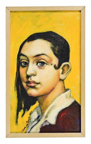 Portrait of a Girl van Luis Burgos, Schilderij te koop op Singulart