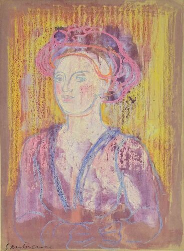  Portrait of a Girl di Antonio Santacroce, Opera su carta in vendita su Singulart