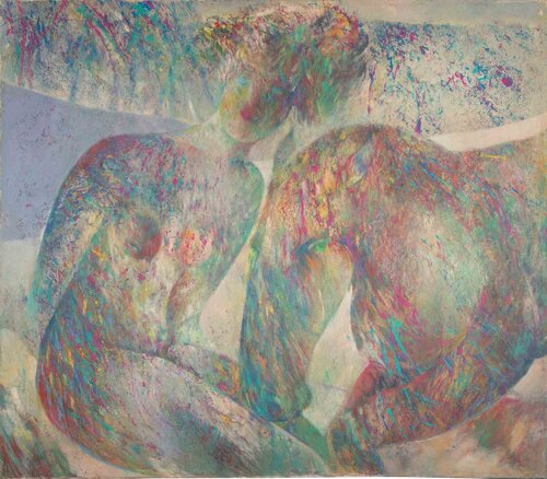 Nude and Horse van Sebastiano Sanguigni, Schilderij te koop op Singulart