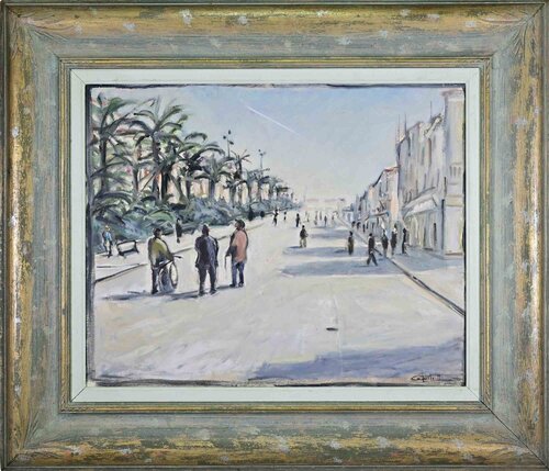 The Viareggio Promenade by Michelangelo Cupisti, Painting for Sale on Singulart