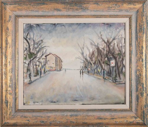  View of Viareggio van Michelangelo Cupisti, Schilderij te koop op Singulart