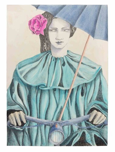 The Bike Trip by Paola Grott, Print for Sale on Singulart