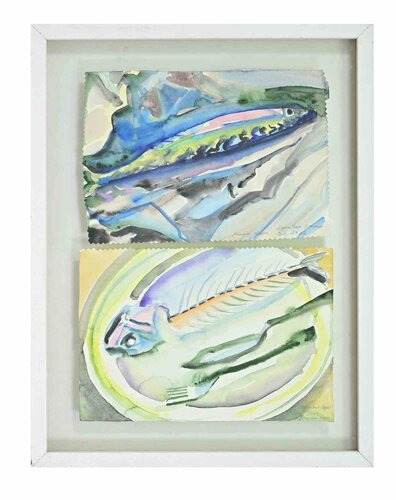 Mackerel Before and Mackerel After di Marina Haas, Opera su carta in vendita su Singulart
