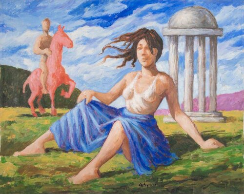 In the Countryside van Lucio Castagneri, Schilderij te koop op Singulart