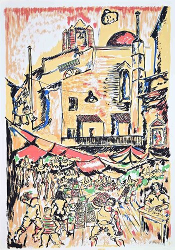 The Five Markets in Palermo de Piero Gauli, Impresión a la venta en Singulart