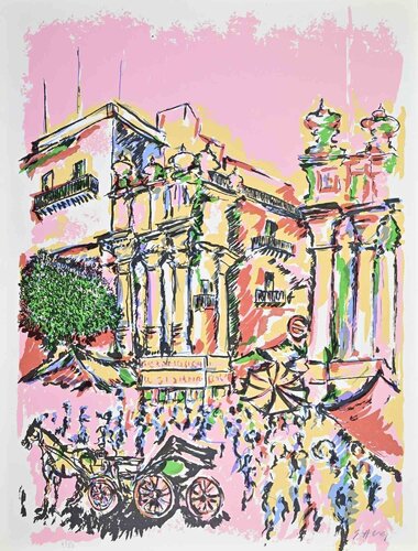 The Five Markets in Palermo by Piero Gauli, Print for Sale on Singulart