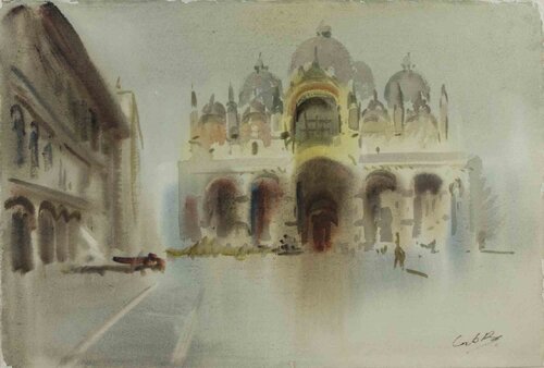 View of Piazza San Marco, Venice by Carlo Ravagnan, 종이 for Sale on Singulart