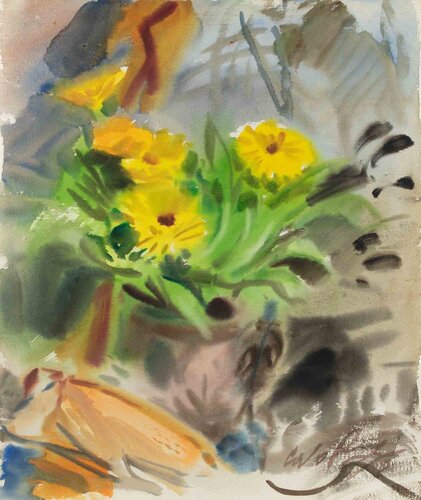 Flowers di Carlo Ravagnan, Opera su carta in vendita su Singulart