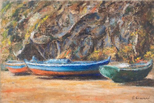 Boats von Pino Romanò, Malerei kaufen auf Singulart