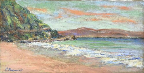 View of the Strait of Messina by Pino Romanò, 絵画 for Sale on Singulart