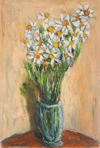 Hyacinths by Pino Romanò, Painting for Sale on Singulart