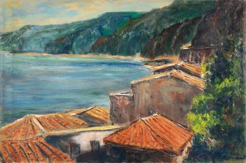 The Coast in Scilla von Pino Romanò, Malerei kaufen auf Singulart