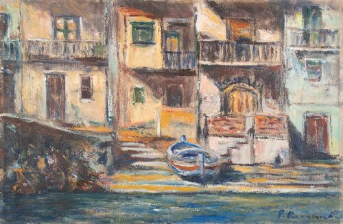 Boat Ashore di Pino Romanò, Pittura in vendita su Singulart
