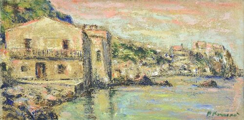 View of Chianalea di Scilla	 von Pino Romanò, Malerei kaufen auf Singulart