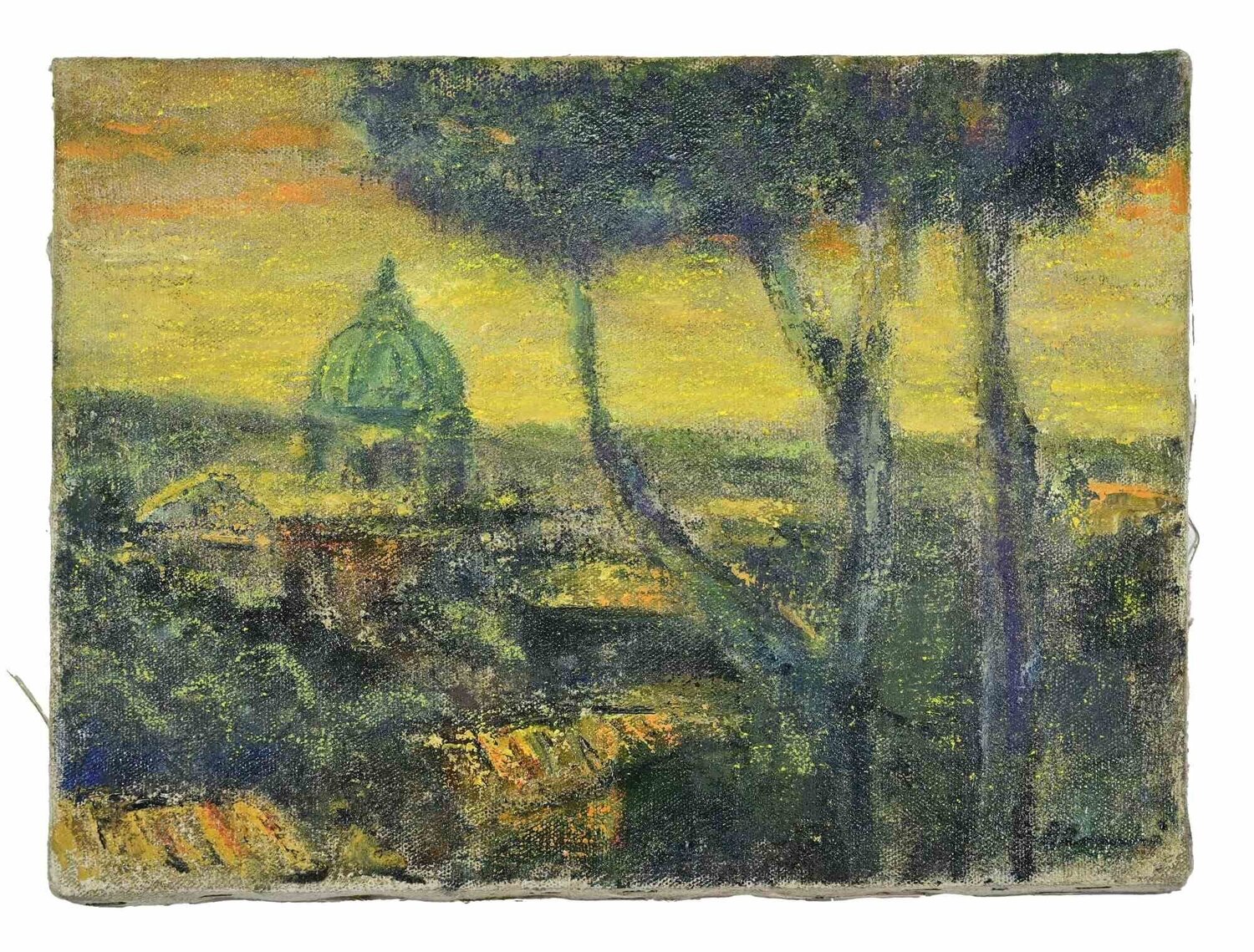  Afternoon in Rome Pino Romanò Originalgemälde zu verkaufen