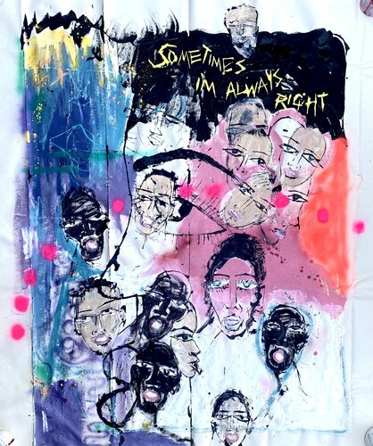 Sometimes I'm Always Right by Miles Regis, 油畫 for Sale on Singulart