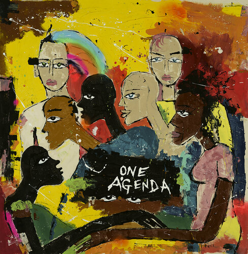 One Agenda di Miles Regis, Pittura in vendita su Singulart