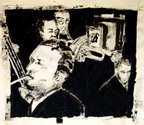 Tony's In Brooklyn 1954 di Miles Regis, Pittura in vendita su Singulart