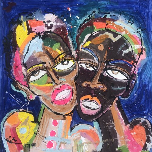 Bae and Boo by Miles Regis, 회화 for Sale on Singulart