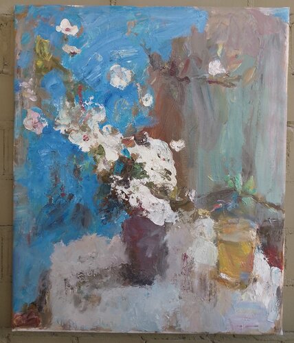Floral still life van Yurii Hovorukha, Schilderij te koop op Singulart