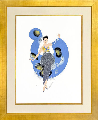 A Dream (large framed hand signed embossed serigraph) von Erté Erté, Druck kaufen auf Singulart