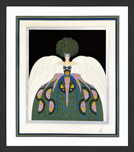 Copacabana (large hand signed foil stamped embossed serigraph) by Erté Erté, 인쇄 for Sale on Singulart