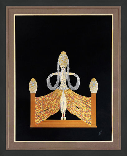 Enchantress (large hand signed foil stamped embossed serigraph) von Erté Erté, Druck kaufen auf Singulart