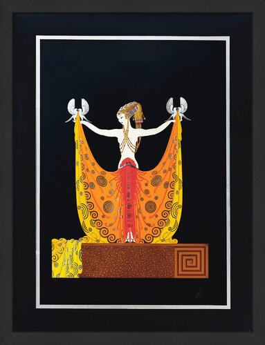 Venus (large hand signed foil stamped embossed serigraph) von Erté Erté, Druck kaufen auf Singulart