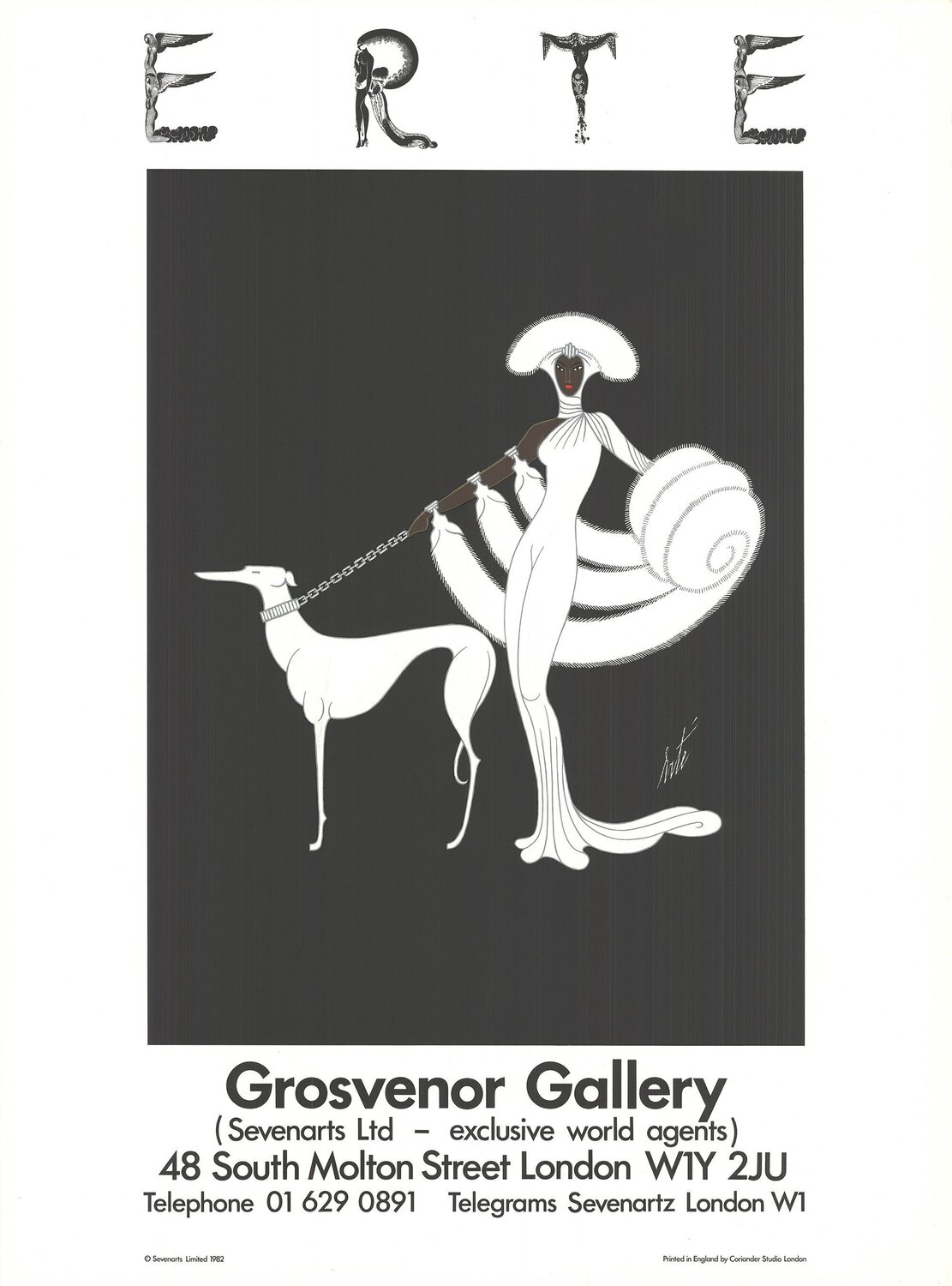 Symphony in White (Grosvenor Gallery) Erté Erté Druck zu verkaufen