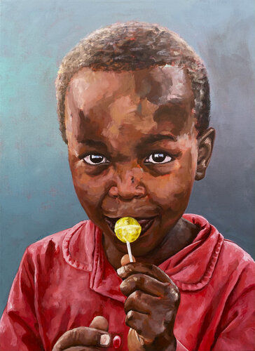 NIÑO ÁNGEL von Alfonso Silván, Malerei kaufen auf Singulart