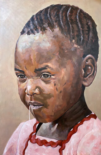 NIÑA MASÁI von Alfonso Silván, Malerei kaufen auf Singulart