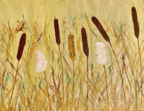 Bullrushes von Ruth Breen, Malerei kaufen auf Singulart