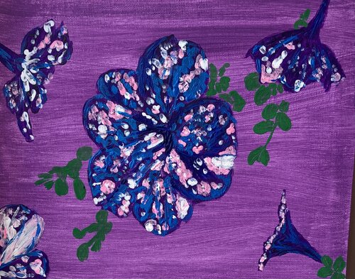 Crazy Colours (flowers) di Ruth Breen, Pittura in vendita su Singulart