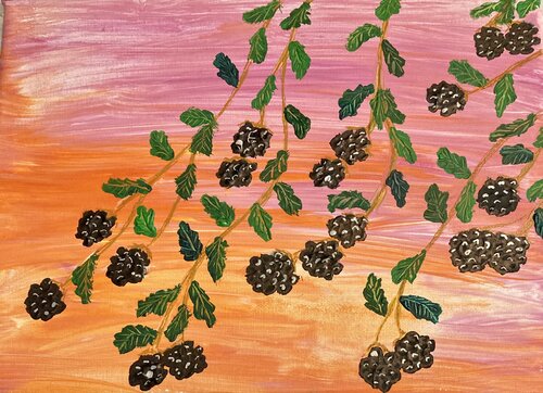 Blackberry dream par Ruth Breen, Peinture en vente sur Singulart