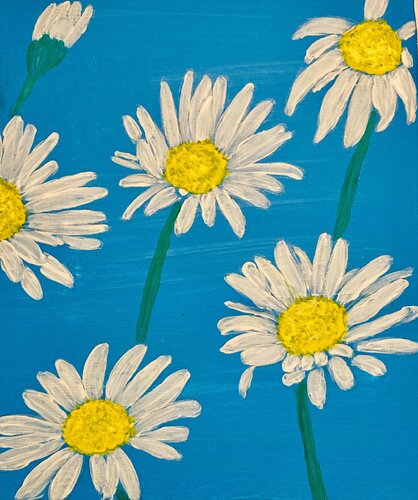 Daisy Blue van Ruth Breen, Schilderij te koop op Singulart