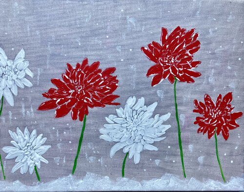 Christmas Flowers de Ruth Breen, Pintura a la venta en Singulart