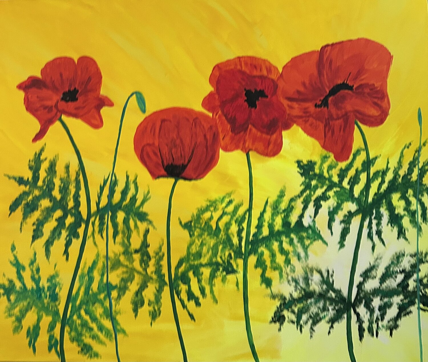 Poppies Sunshine (Flowers) Ruth Breen