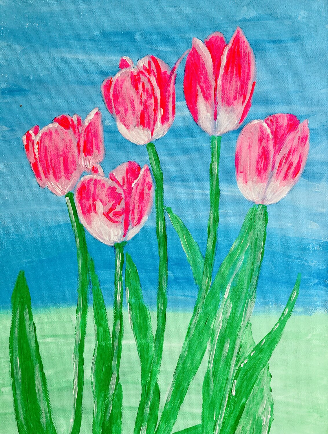 Pink Tulips (Flowers) Ruth Breen