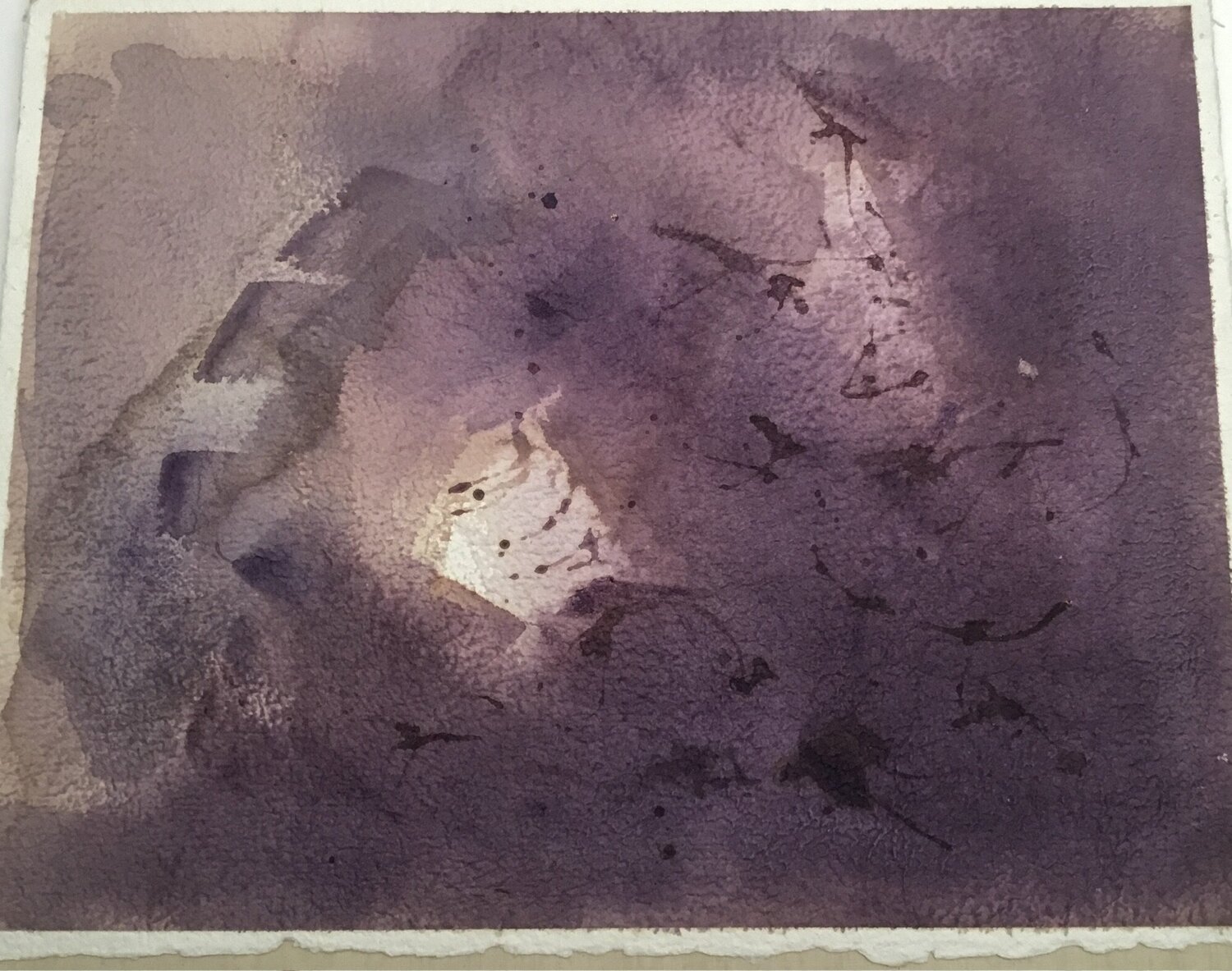 JUS DE POURPRE SUR PAPIER. nr 790/03 Inge Boesken Kanold Werk auf Papier zu verkaufen