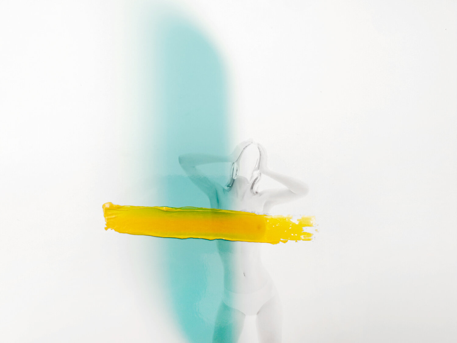 NO IDENTITY with oil paint intervention 2 francisco de luna