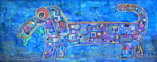 Street Dog No. 2 von ANKE NEUFING, Malerei kaufen auf Singulart